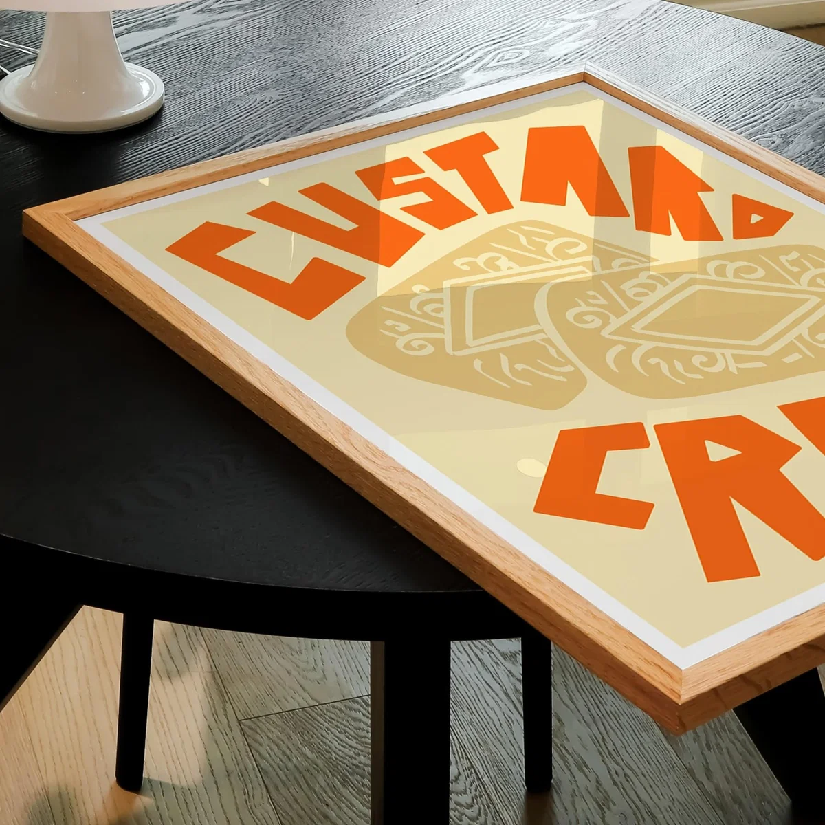 Yellow / Orange Custard Cream Art Print - A2 Natalie Cass Art – image 4