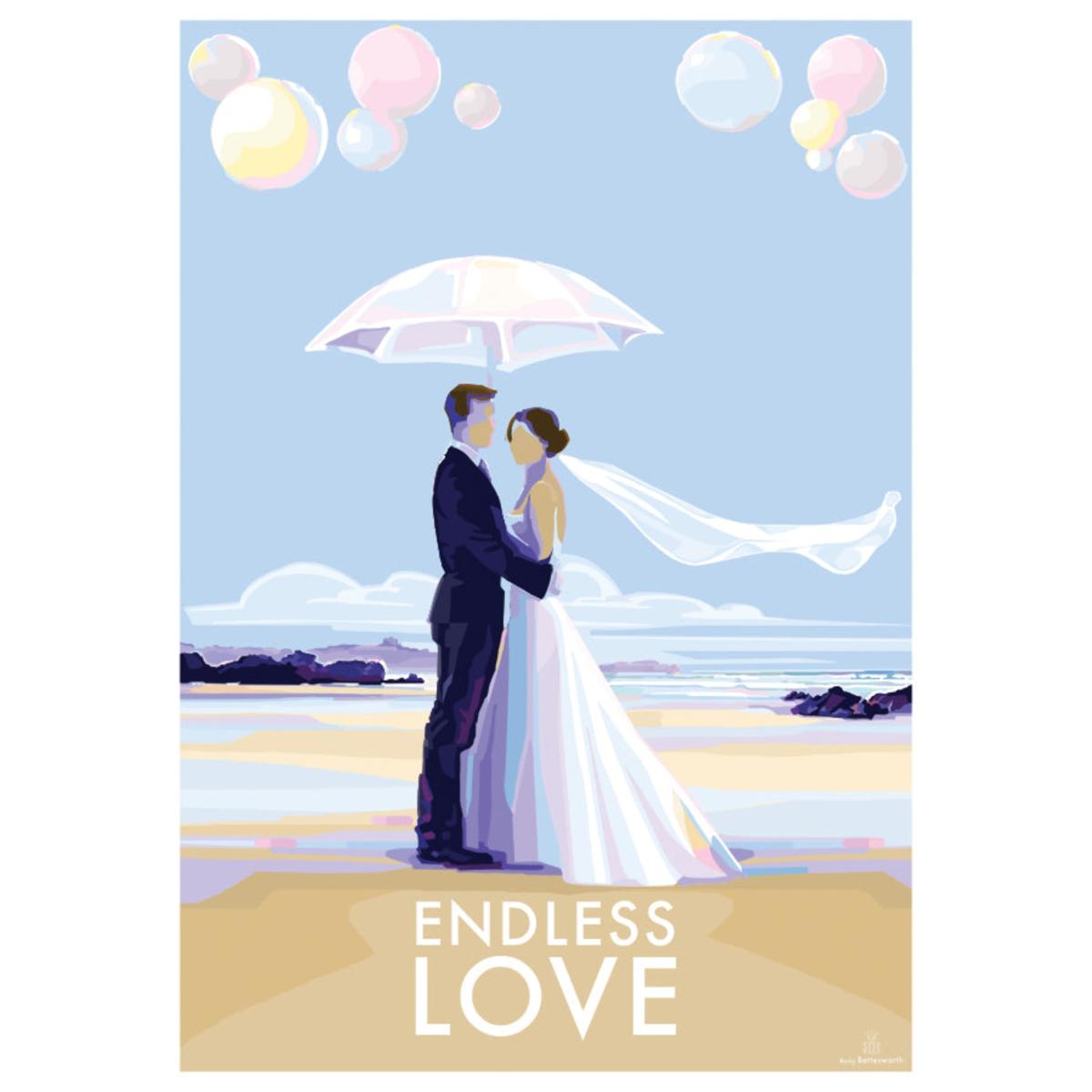 Endless Love Vintage Style Quote Print | A4 | 210 X 297Mm | Becky Bettesworth – image 3