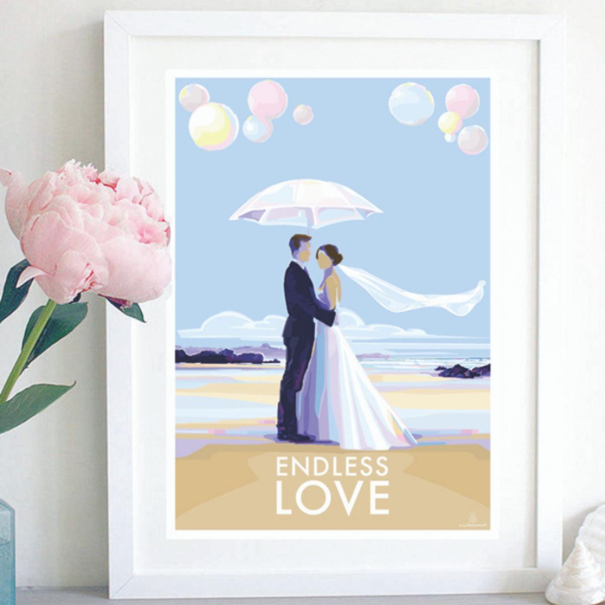 Endless Love Vintage Style Quote Print | A4 | 210 X 297Mm | Becky Bettesworth – image 4