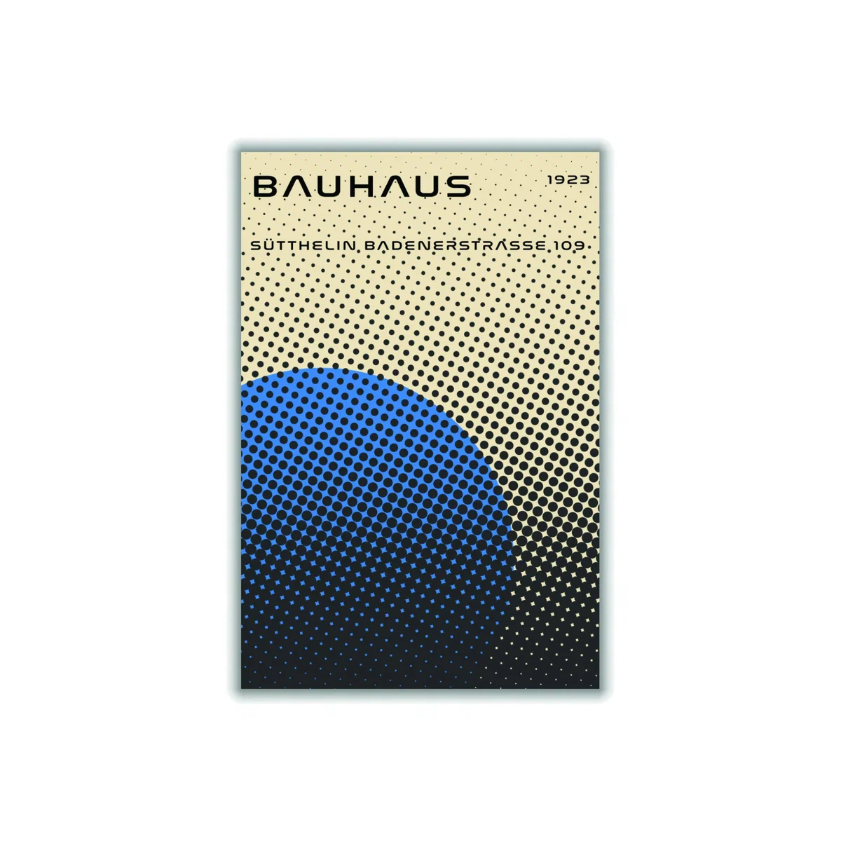 Bauhaus Geometric Blue Vibe Small Stanley Print House – image 1
