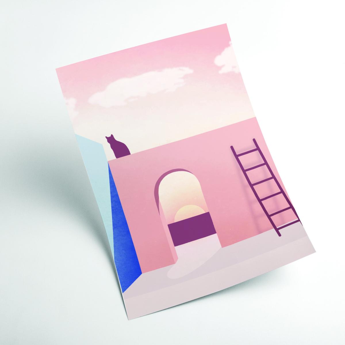 Pink / Purple Boho Minimal Designs #2 A1 594 X 841Mm Stanley Print House – image 2