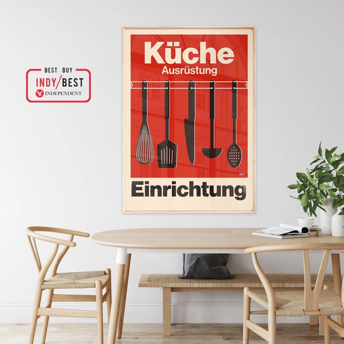 Küche - Modernist Kitchen Poster A1 594 X 841Mm Reign & Hail – image 2