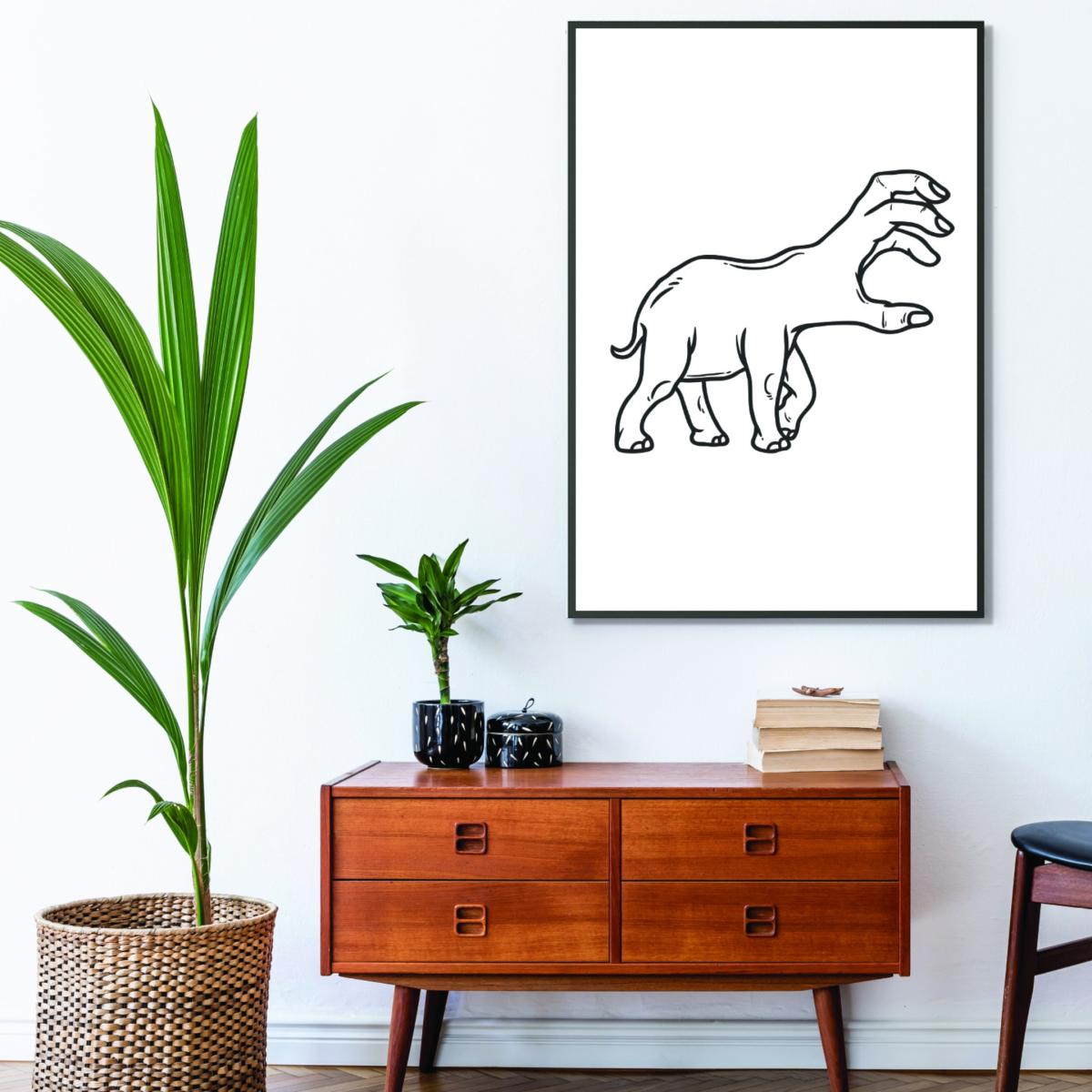 Black Hand-Head A4 210 X 297Mm Stanley Print House – image 3