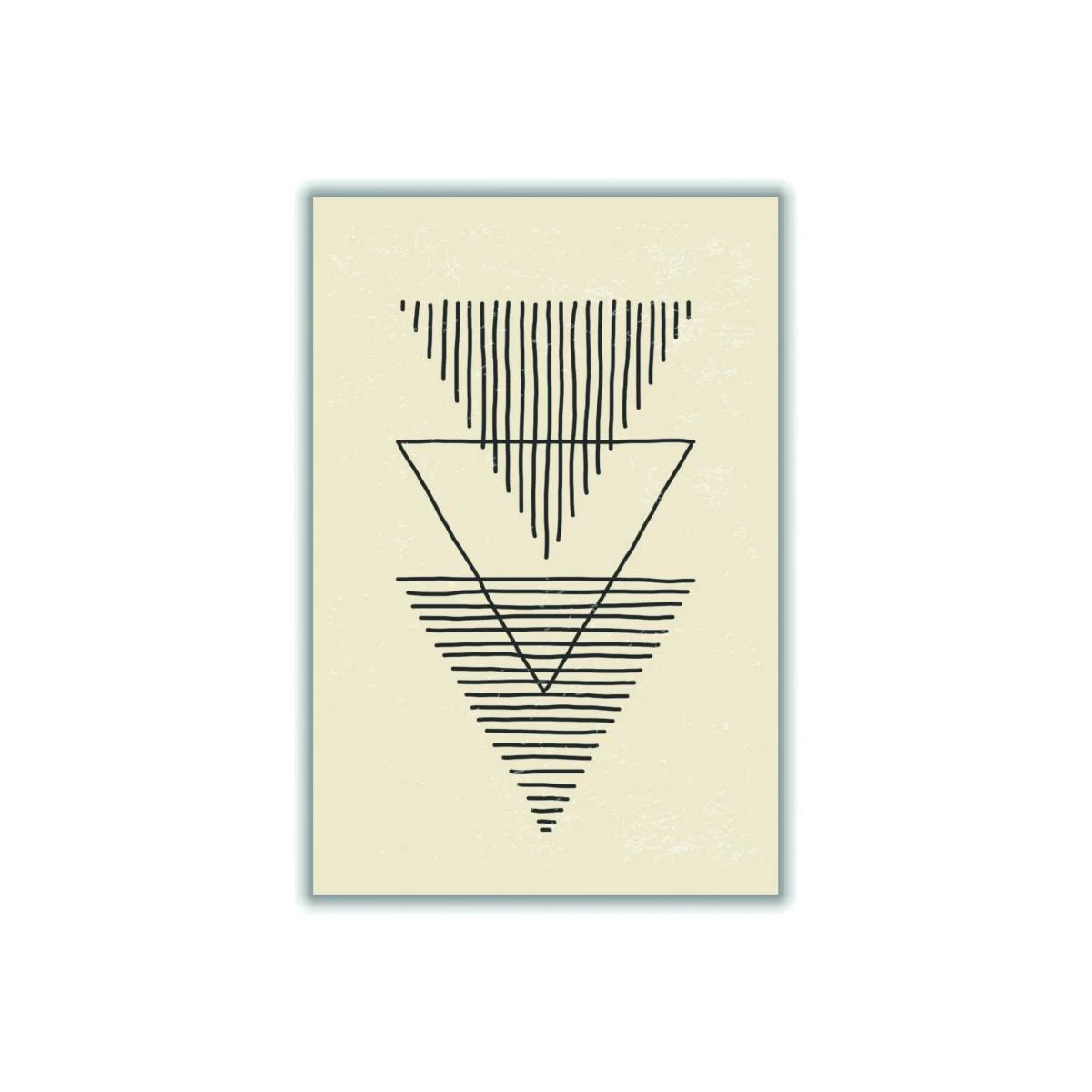 Black Boho Triangles A4 210 X 297Mm Stanley Print House – image 1