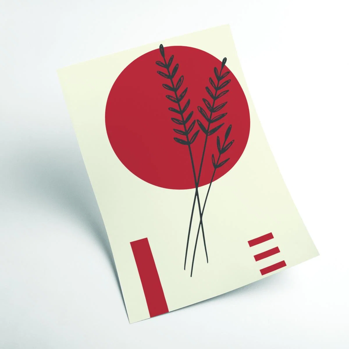 Red Boho Botanicals 2 Extra Small Stanley Print House – image 2