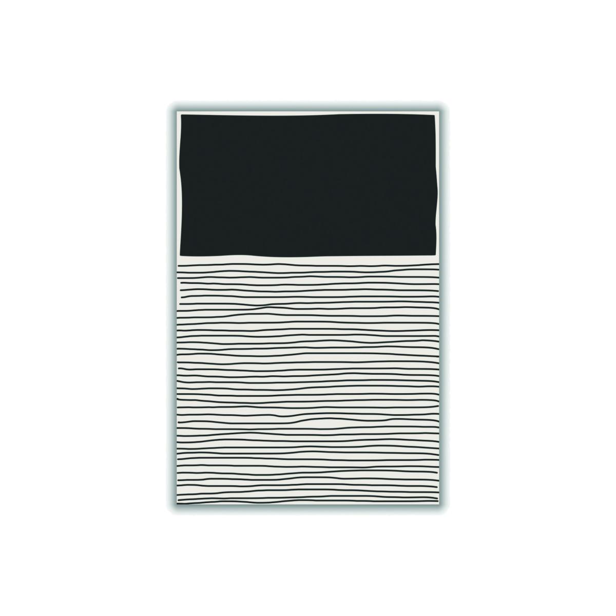 Black Minimal Line Vibes #9 A1 594 X 841Mm Stanley Print House – image 1