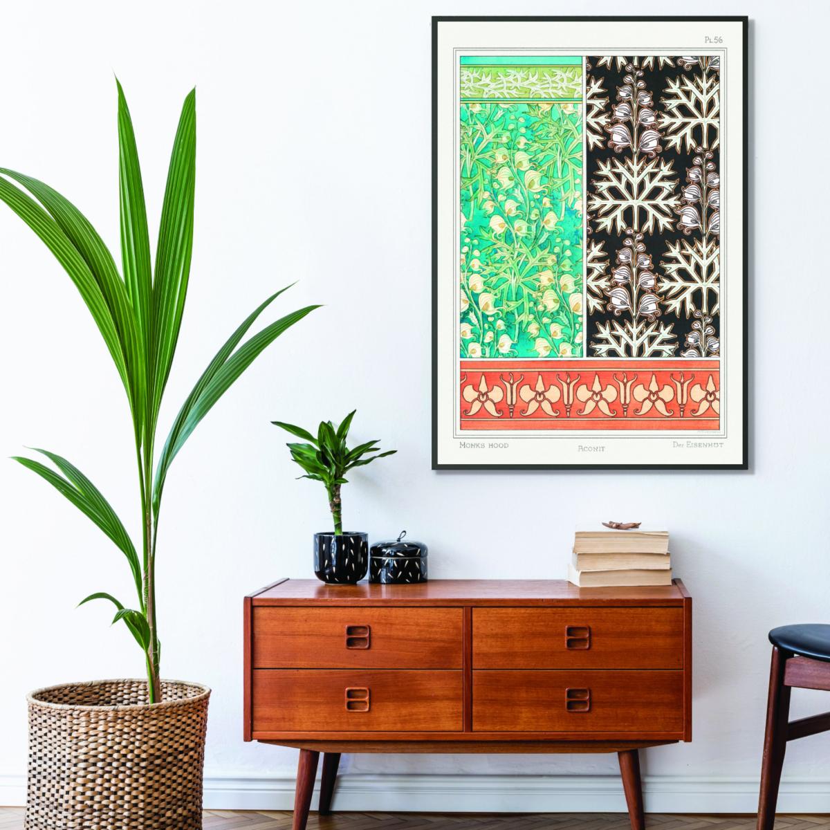 Vintage Botanicals Aconite Monkshood Ii A2 420 X 594Mm Stanley Print House – image 3