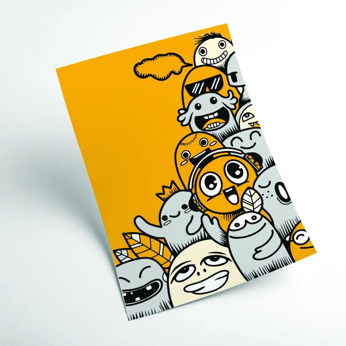 Yellow / Orange Happiness Comes In Many Forms Large Stanley Print House – image 2