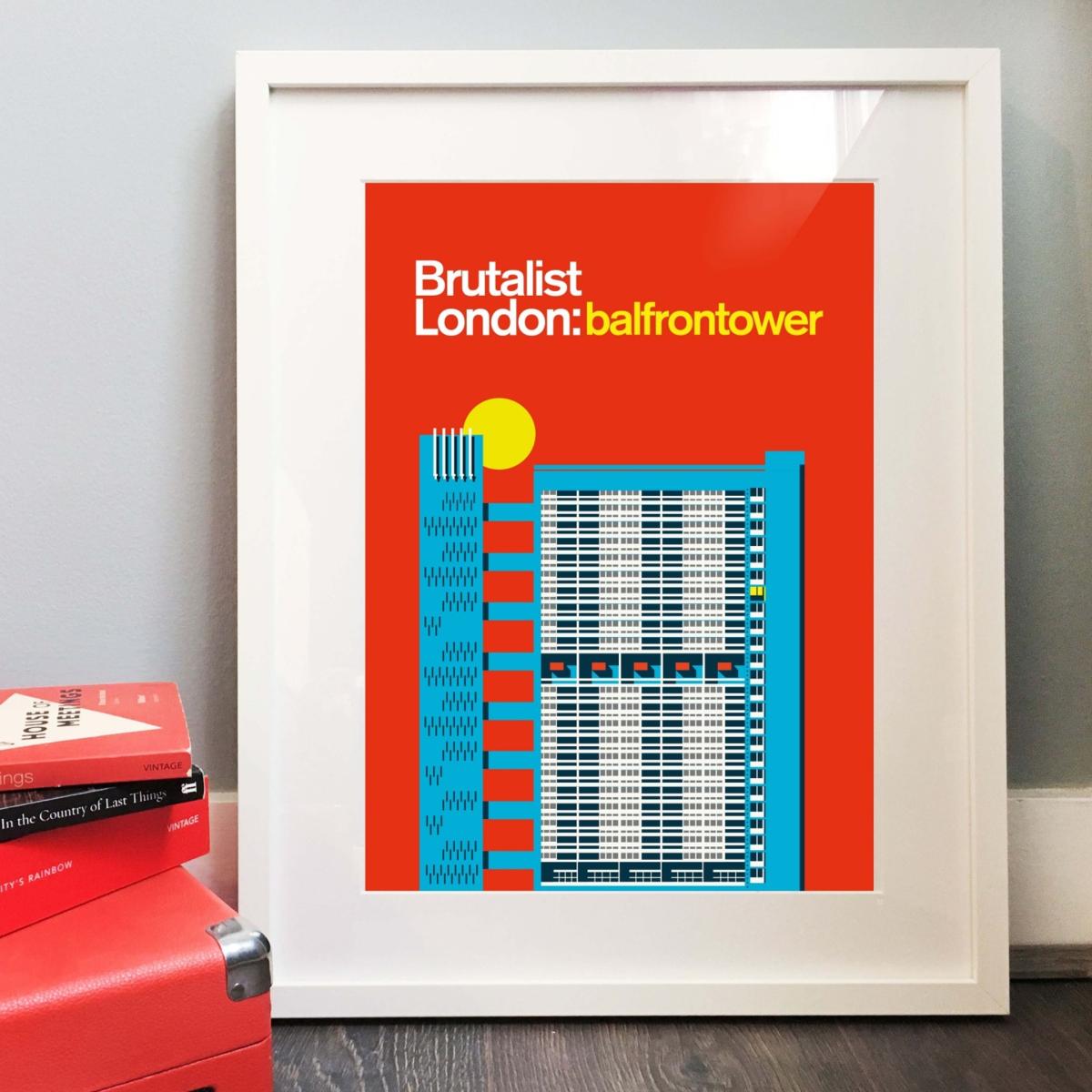 Balfron Tower Art Print A3 297 X 420Mm Eye for London Prints – image 2