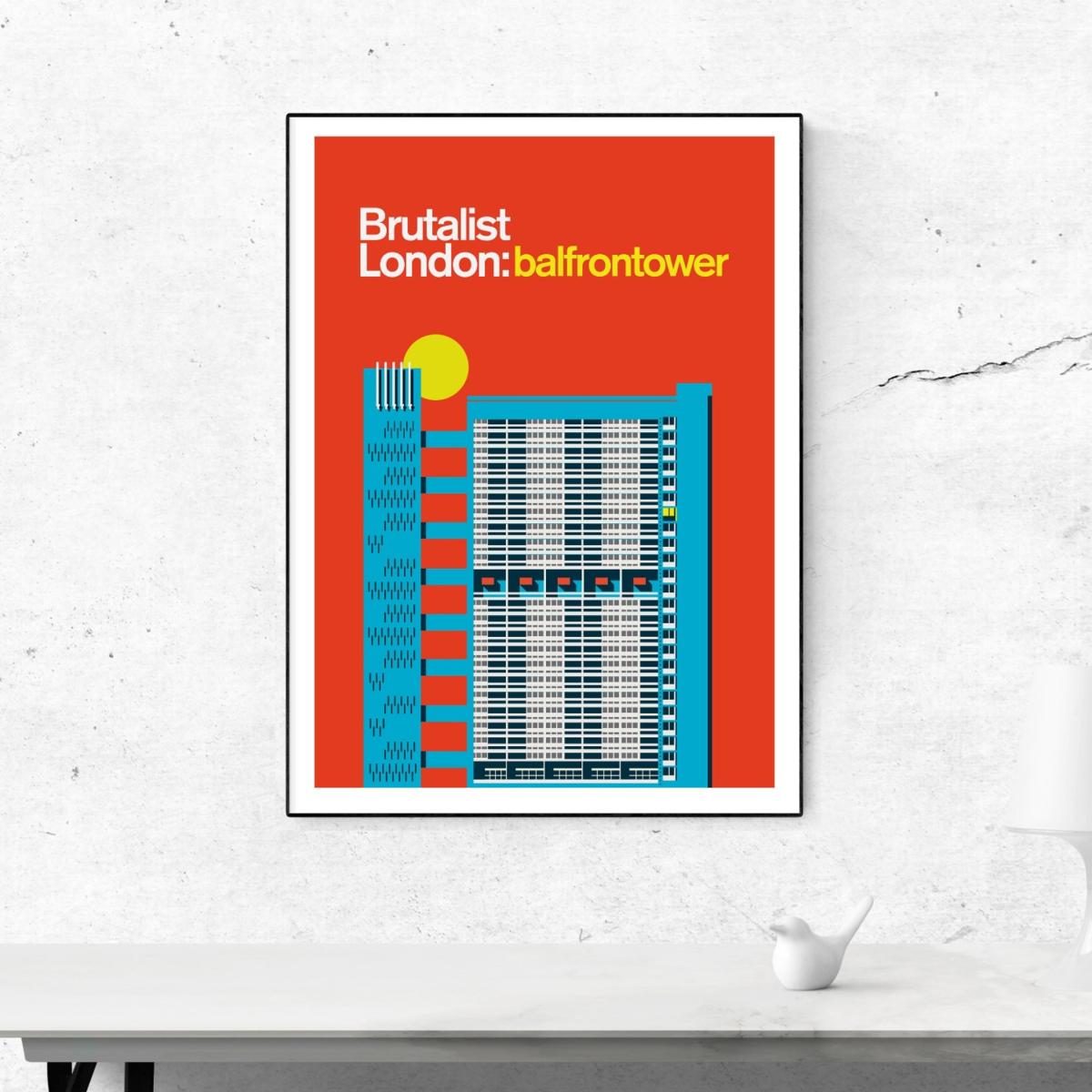 Balfron Tower Art Print A3 297 X 420Mm Eye for London Prints – image 3