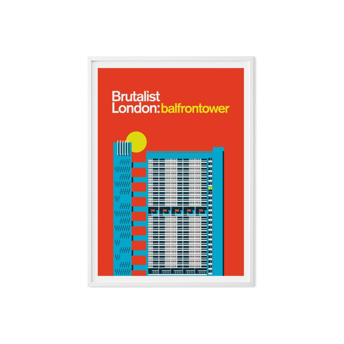 Balfron Tower Art Print A3 297 X 420Mm Eye for London Prints – image 1