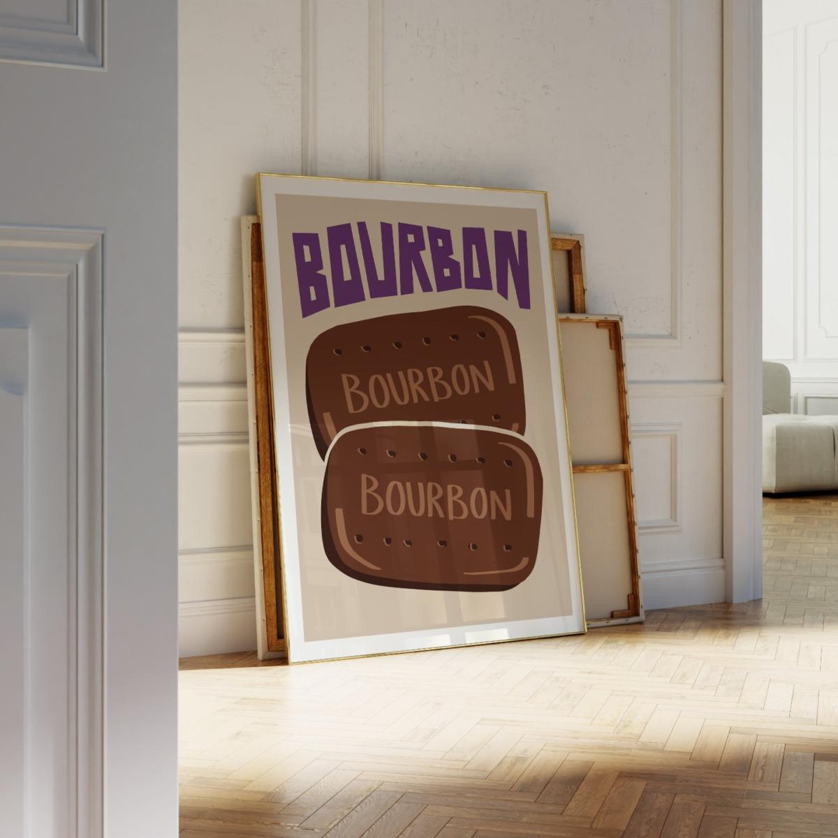 Brown / Neutrals / Pink Bourbon Biscuit Art Print - A2 Natalie Cass Art – image 3
