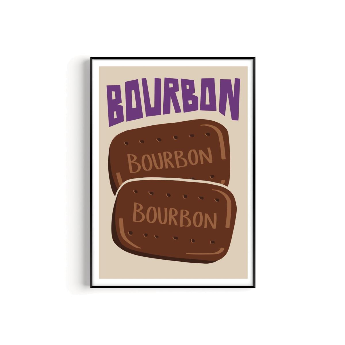 Brown / Neutrals / Pink Bourbon Biscuit Art Print - A2 Natalie Cass Art – image 1
