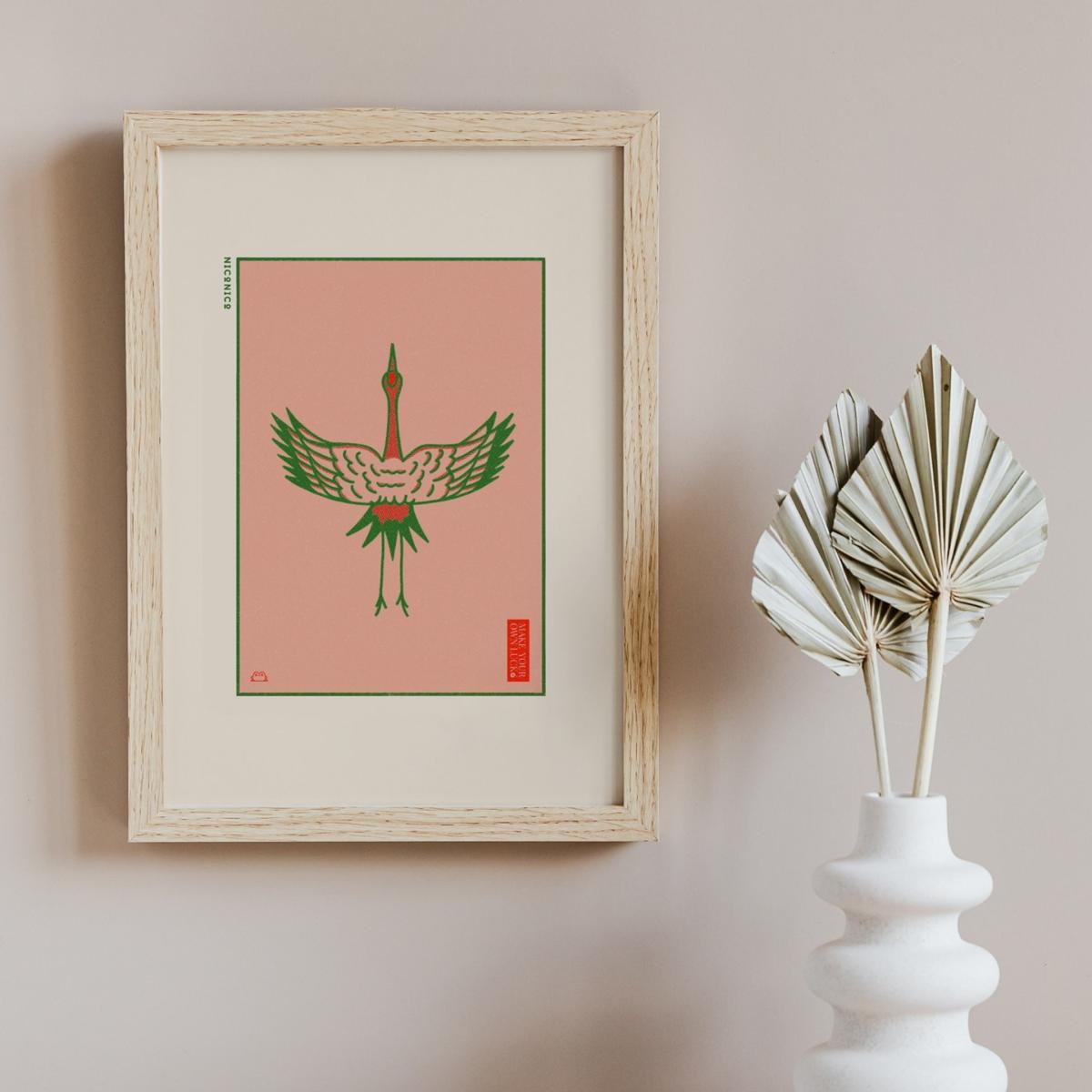 Lucky Crane Print A4 210 X 297Mm Niconico – image 2
