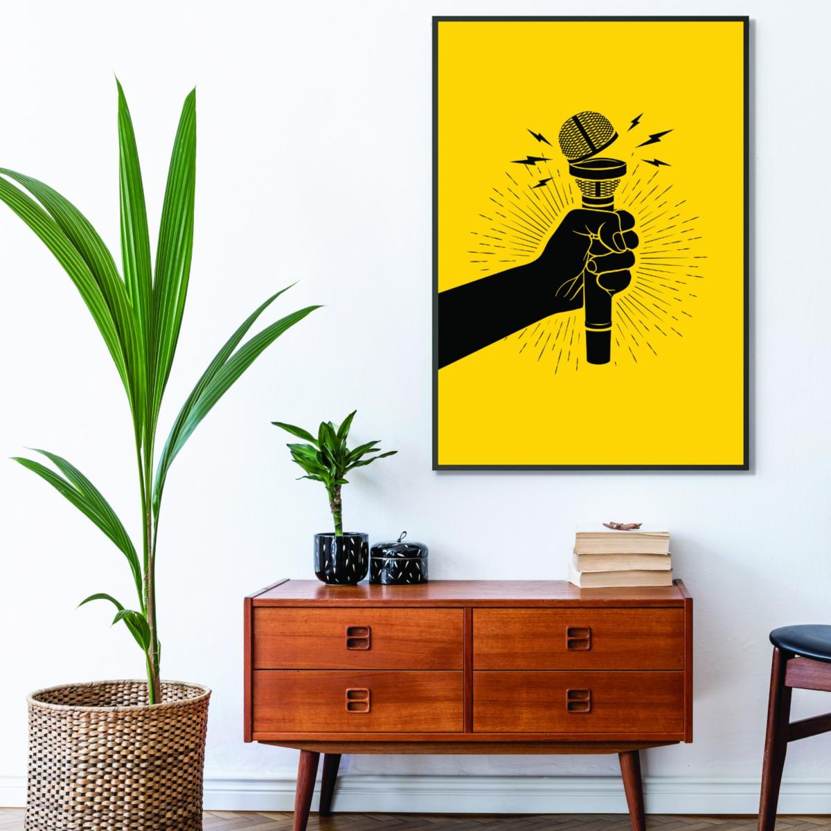 Yellow / Orange Speak Up! A4 210 X 297Mm Stanley Print House – image 3