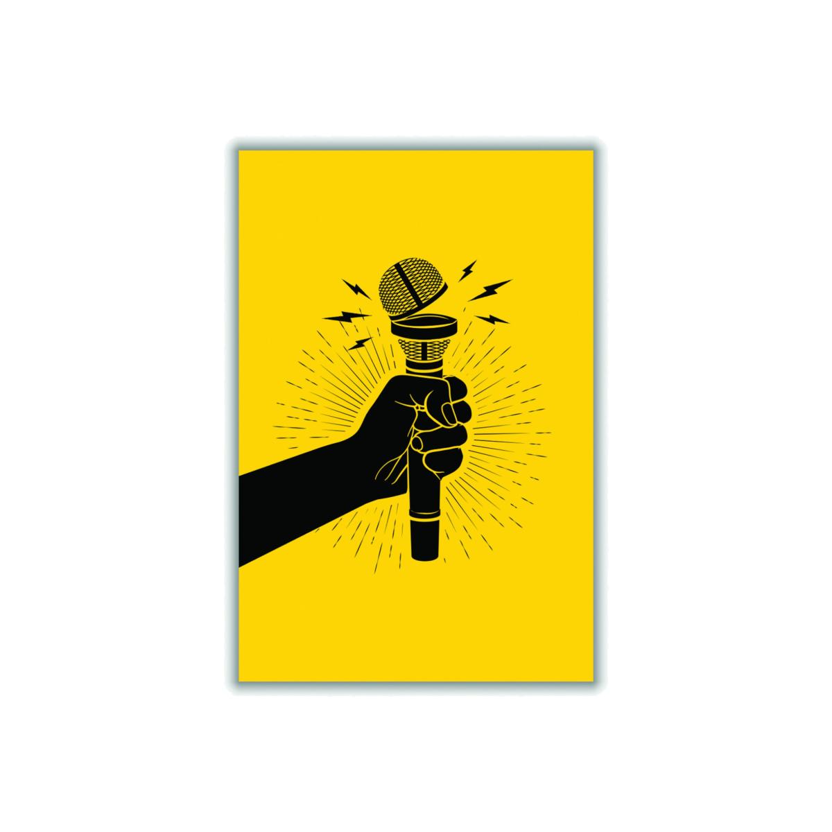 Yellow / Orange Speak Up! A4 210 X 297Mm Stanley Print House – image 1