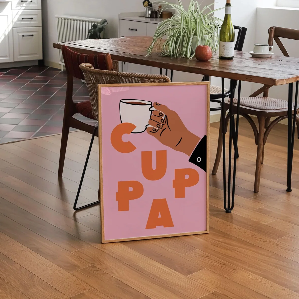 Yellow / Orange / Pink A3 Pink Cuppa Print Sofe Store – image 2