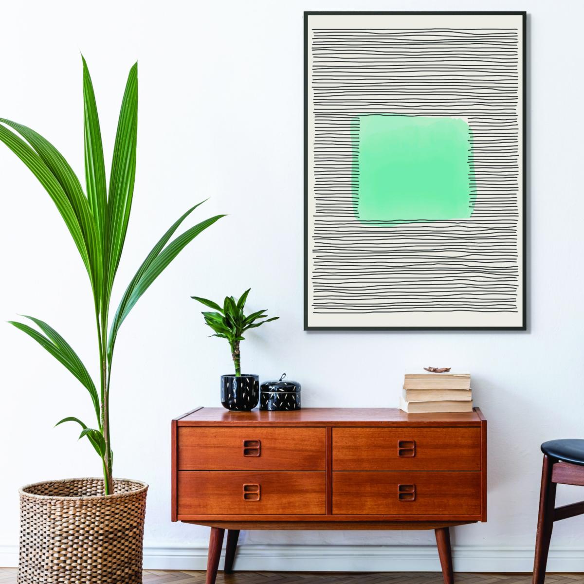 Light Green Abstract #2 Extra Large Stanley Print House – image 3