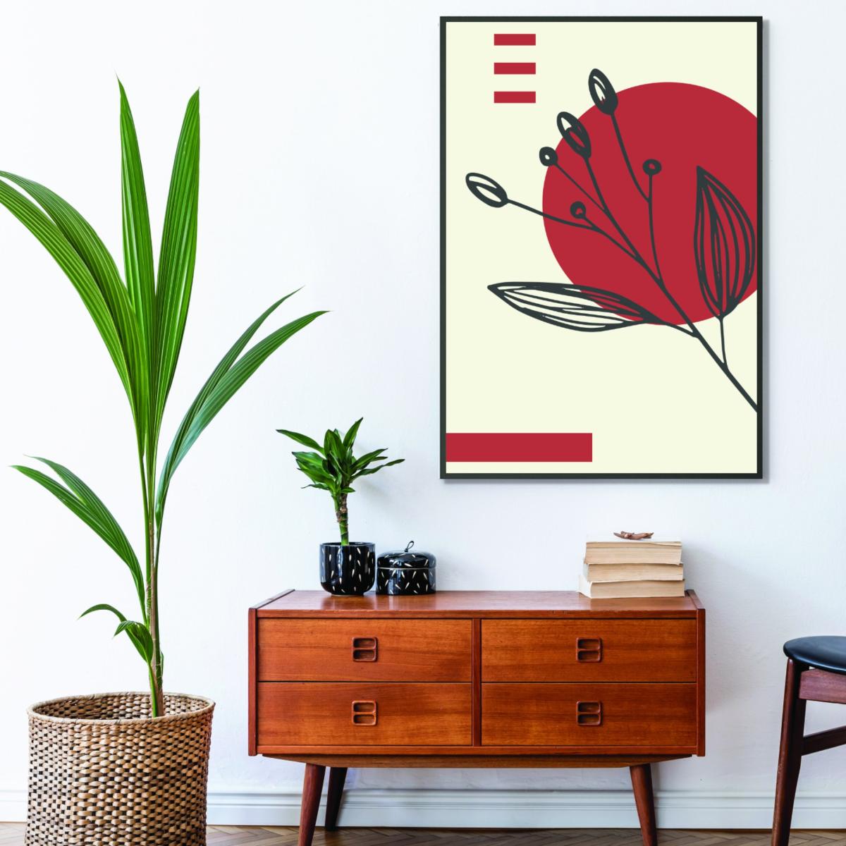 Red Boho Botanicals #4 Extra Large Stanley Print House – image 3