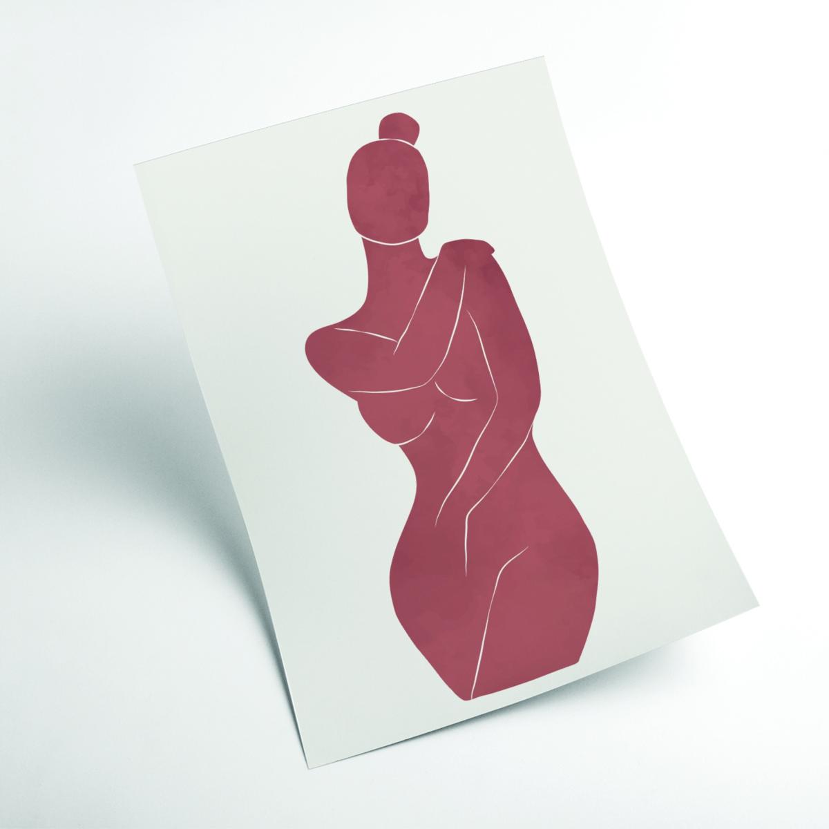 Pink / Purple Henri Matisse Minimal Woman #1 Medium Stanley Print House – image 2