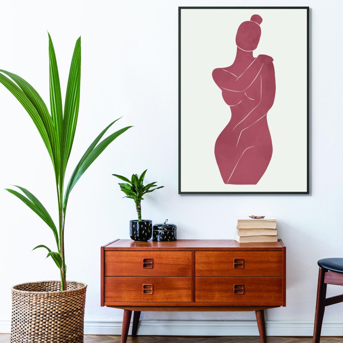 Pink / Purple Henri Matisse Minimal Woman #1 Medium Stanley Print House – image 3