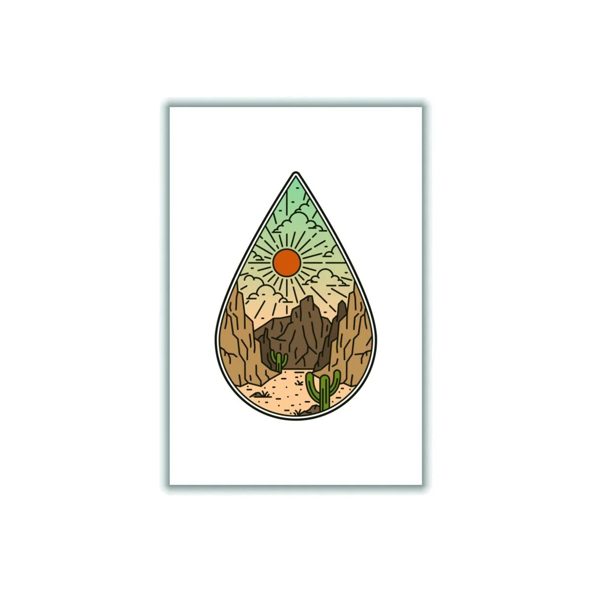 Brown Desert Vibes Ii A1 594 X 841Mm Stanley Print House – image 1