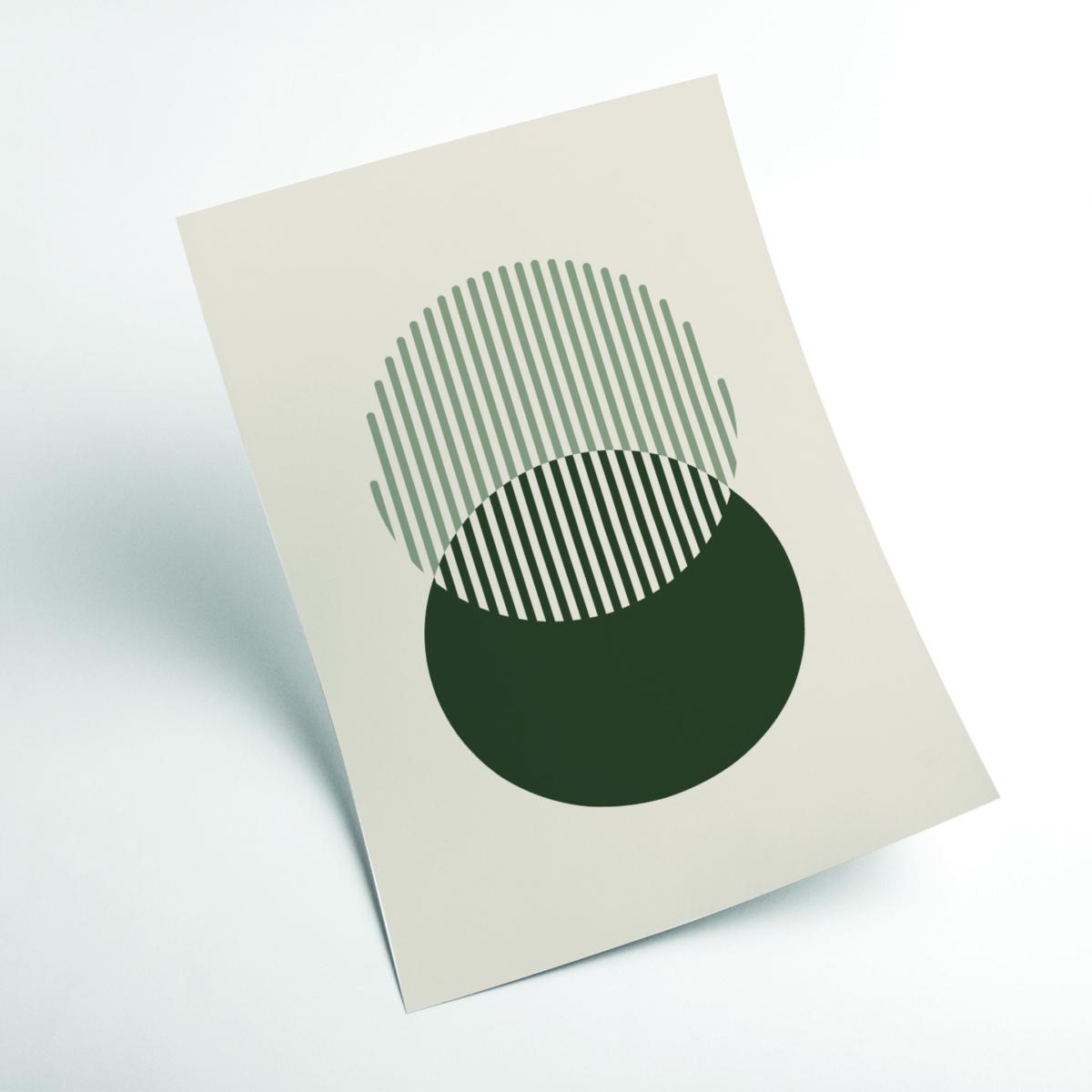 Grey Minimal Abstract Circles Iii Extra Small Stanley Print House – image 2