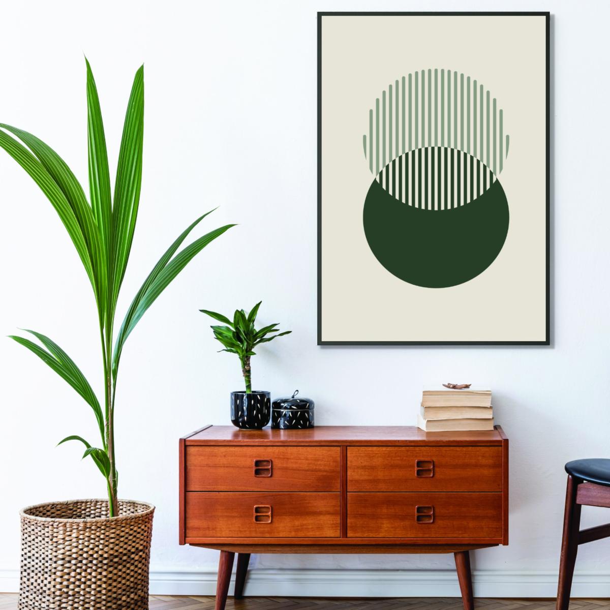 Grey Minimal Abstract Circles Iii Extra Small Stanley Print House – image 3