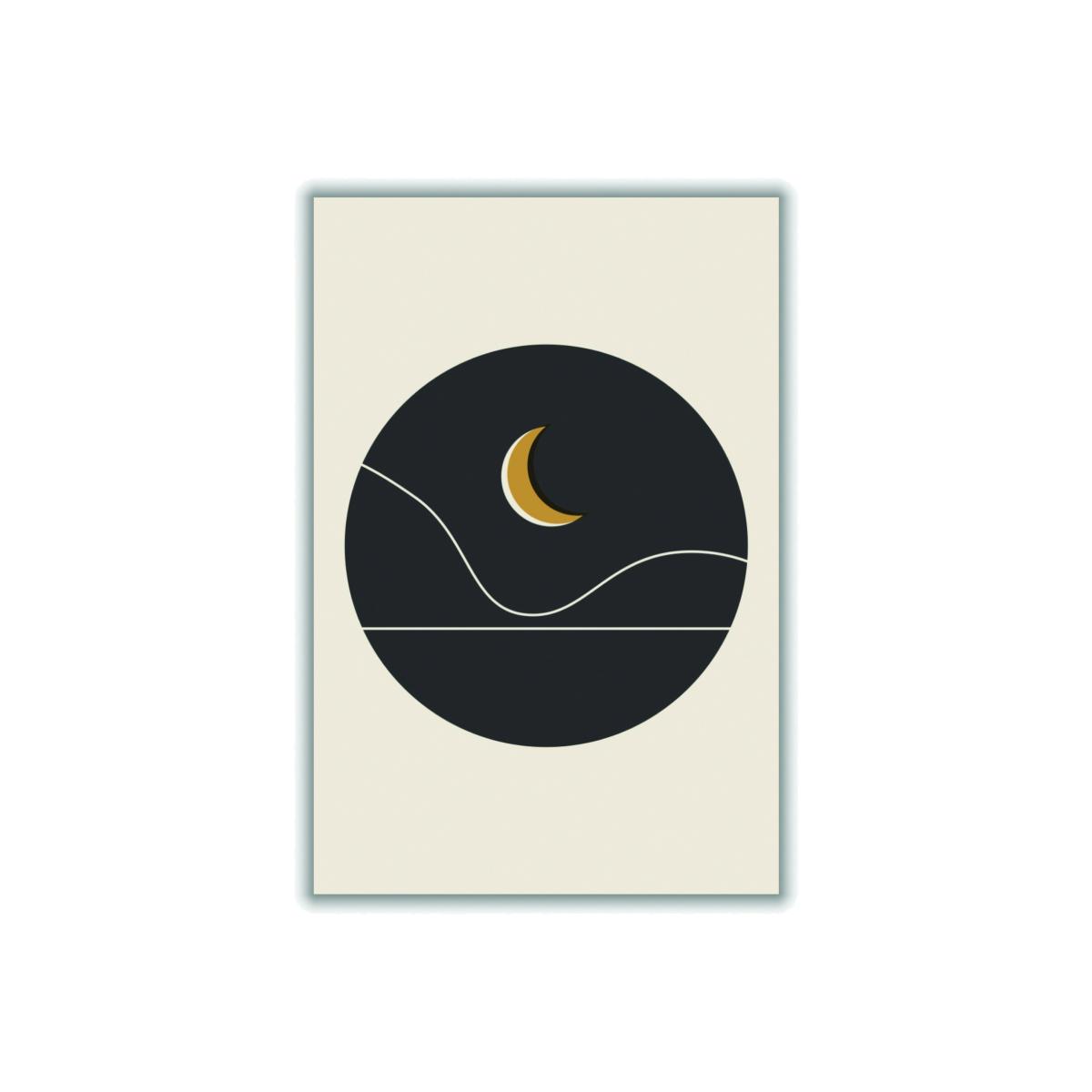 Black Minimal Mountains Series #1 A2 420 X 594Mm Stanley Print House – image 1