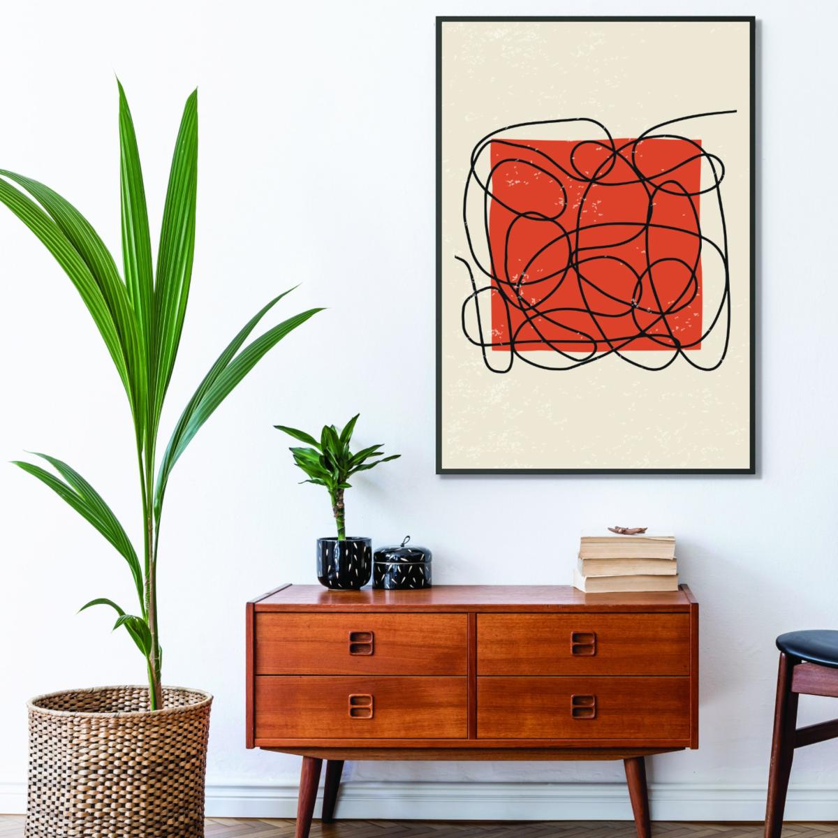 Red Abstract Color Set #3 Extra Small Stanley Print House – image 3