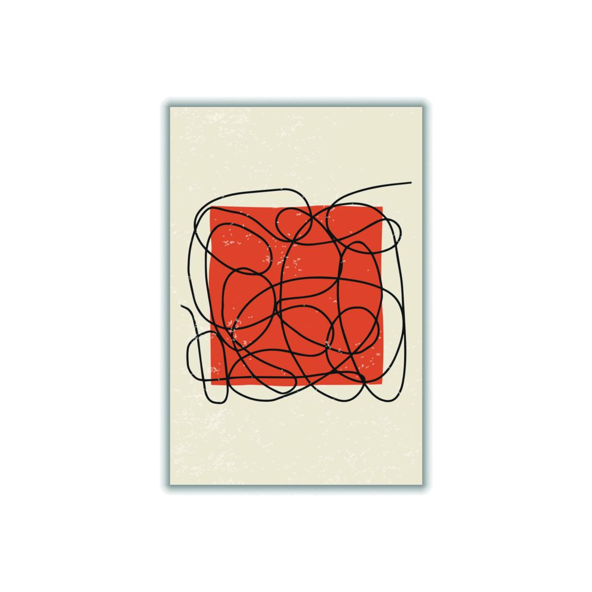 Red Abstract Color Set #3 Extra Small Stanley Print House – image 1