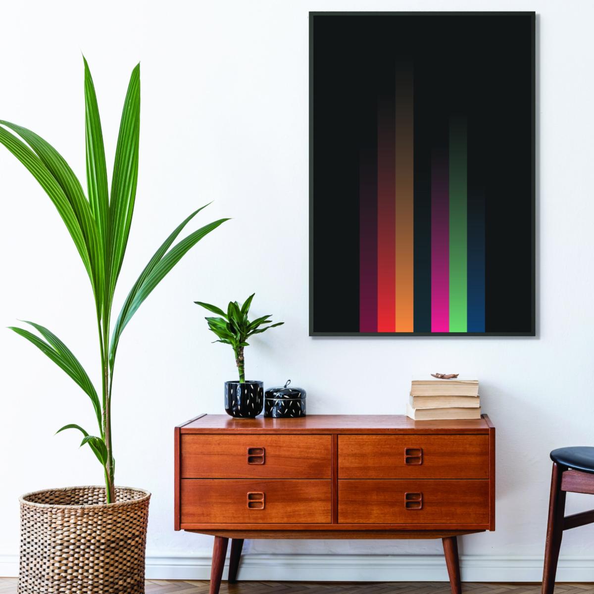 Faded Stripes 3 A4 210 X 297Mm Stanley Print House – image 3