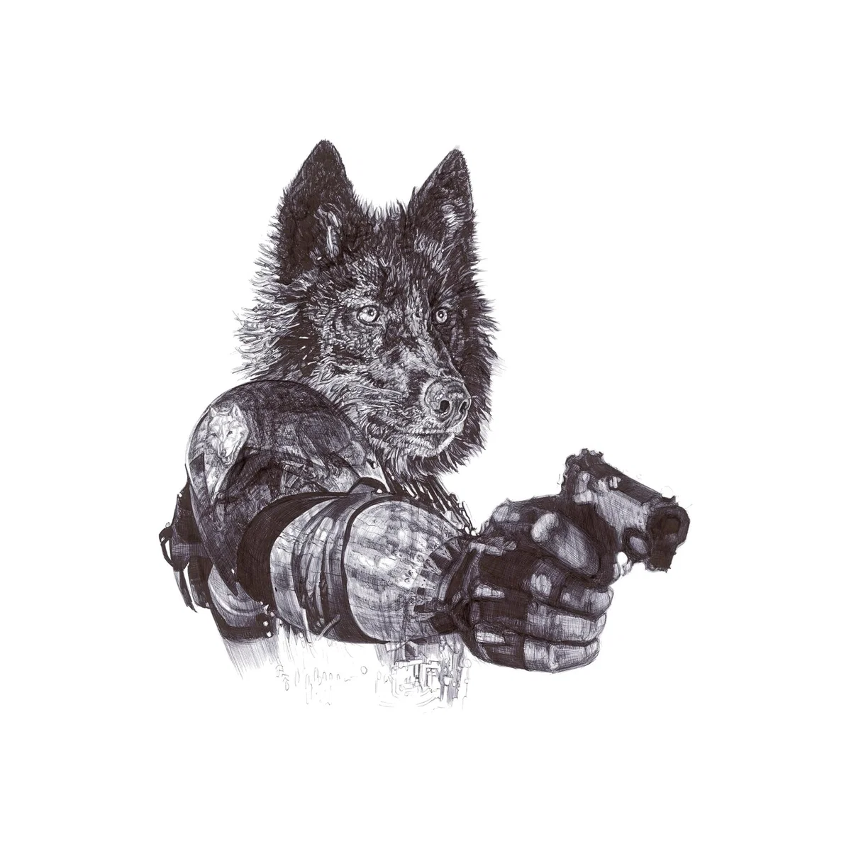 Black Revenge Limited Edition Print Jane Lee Mccracken