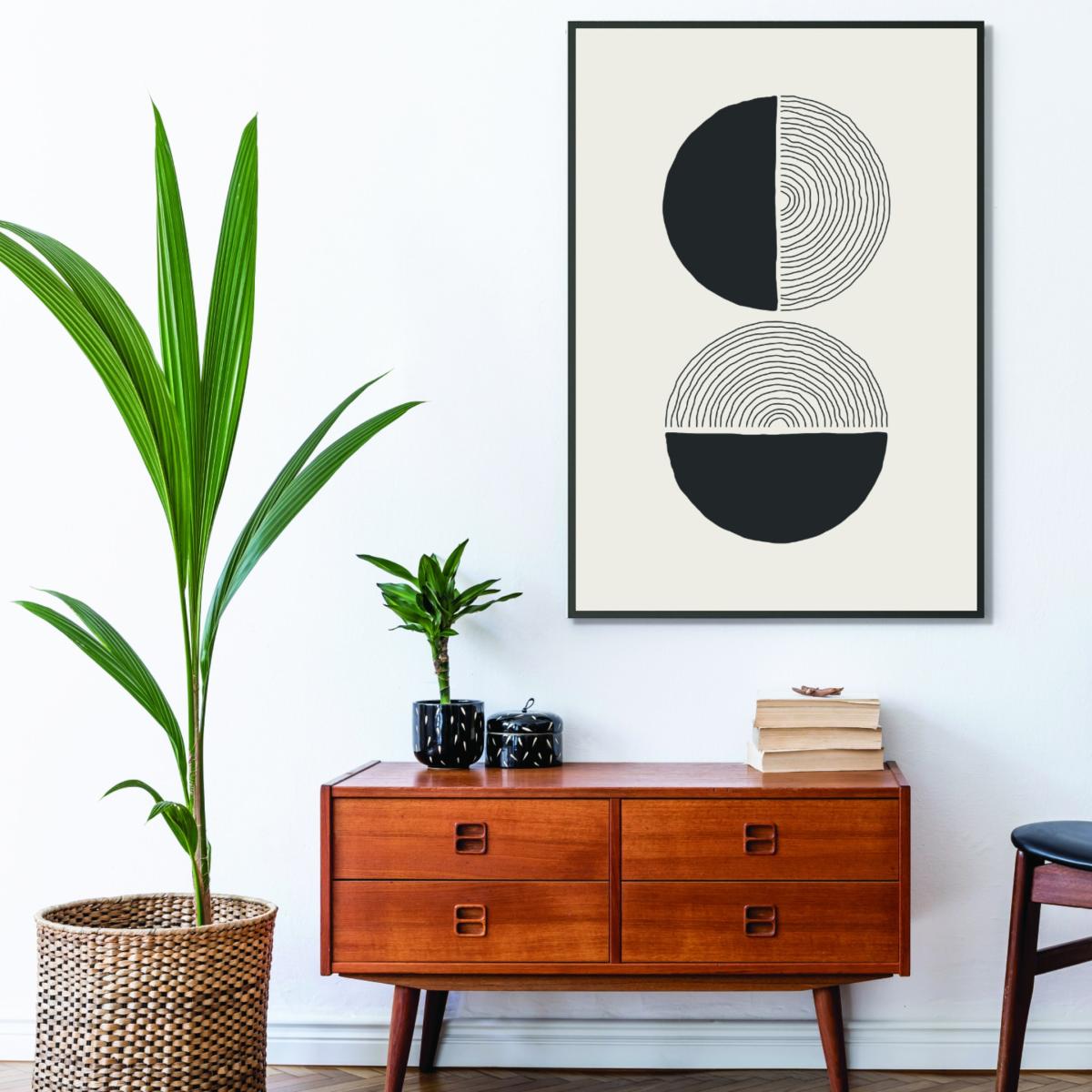 Black Boho Sun Series #1 Medium Stanley Print House – image 3