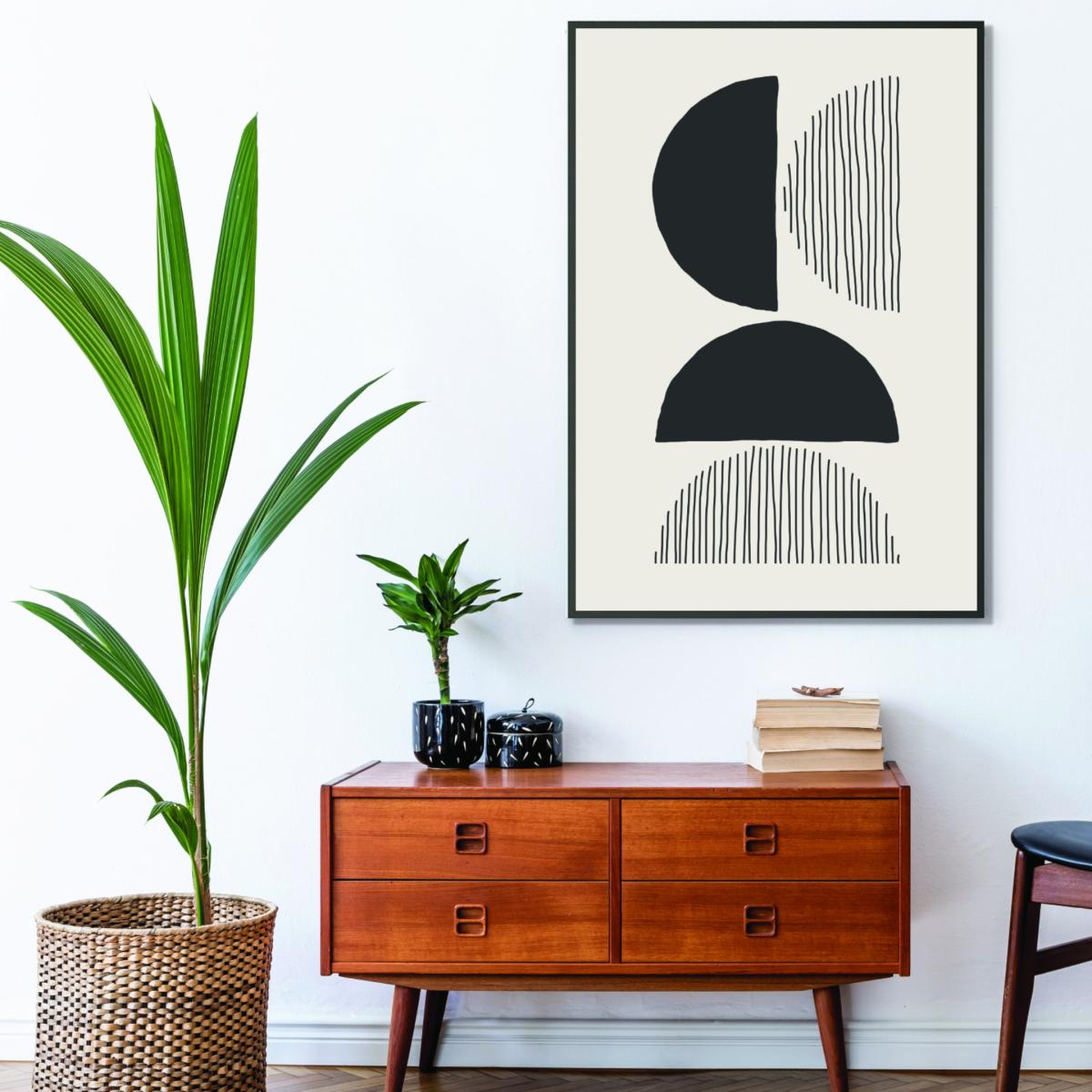 Black Circles And Lines #4 A2 420 X 594Mm Stanley Print House – image 3