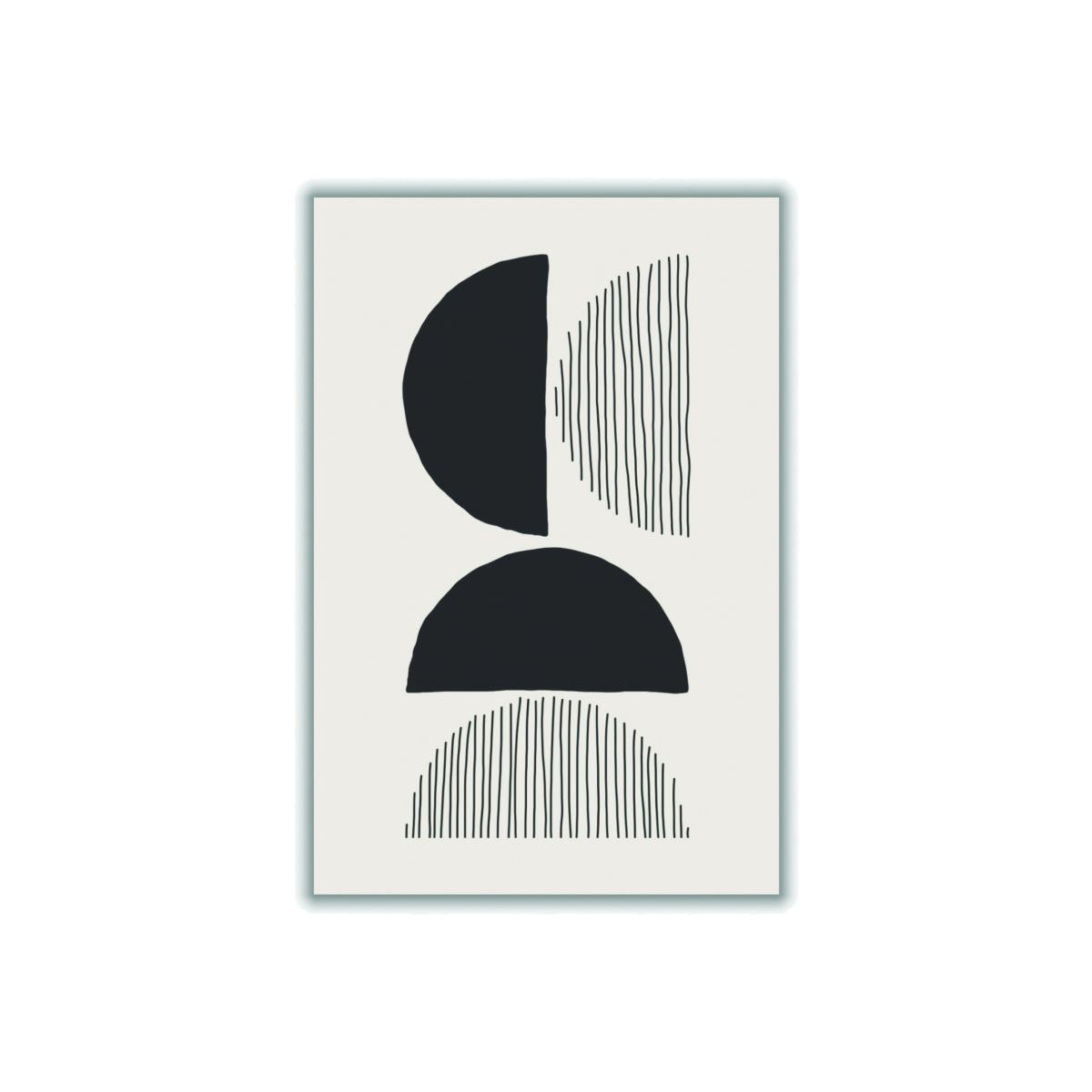 Black Circles And Lines #4 A2 420 X 594Mm Stanley Print House – image 1