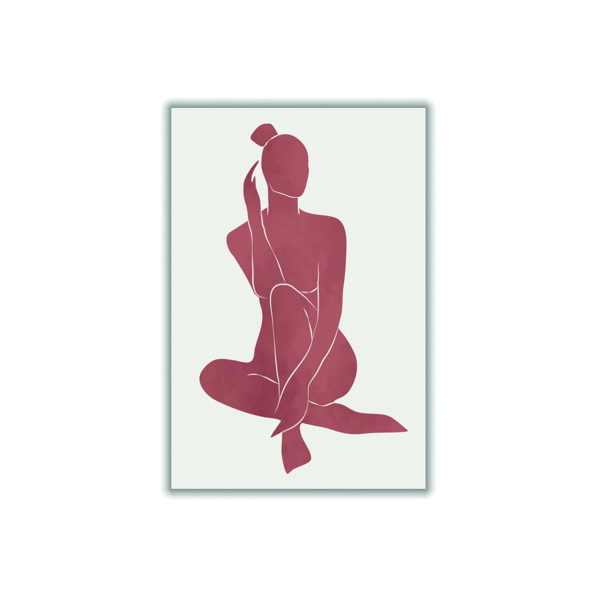 Pink / Purple Henri Matisse Minimal Woman #3 Medium Stanley Print House – image 1
