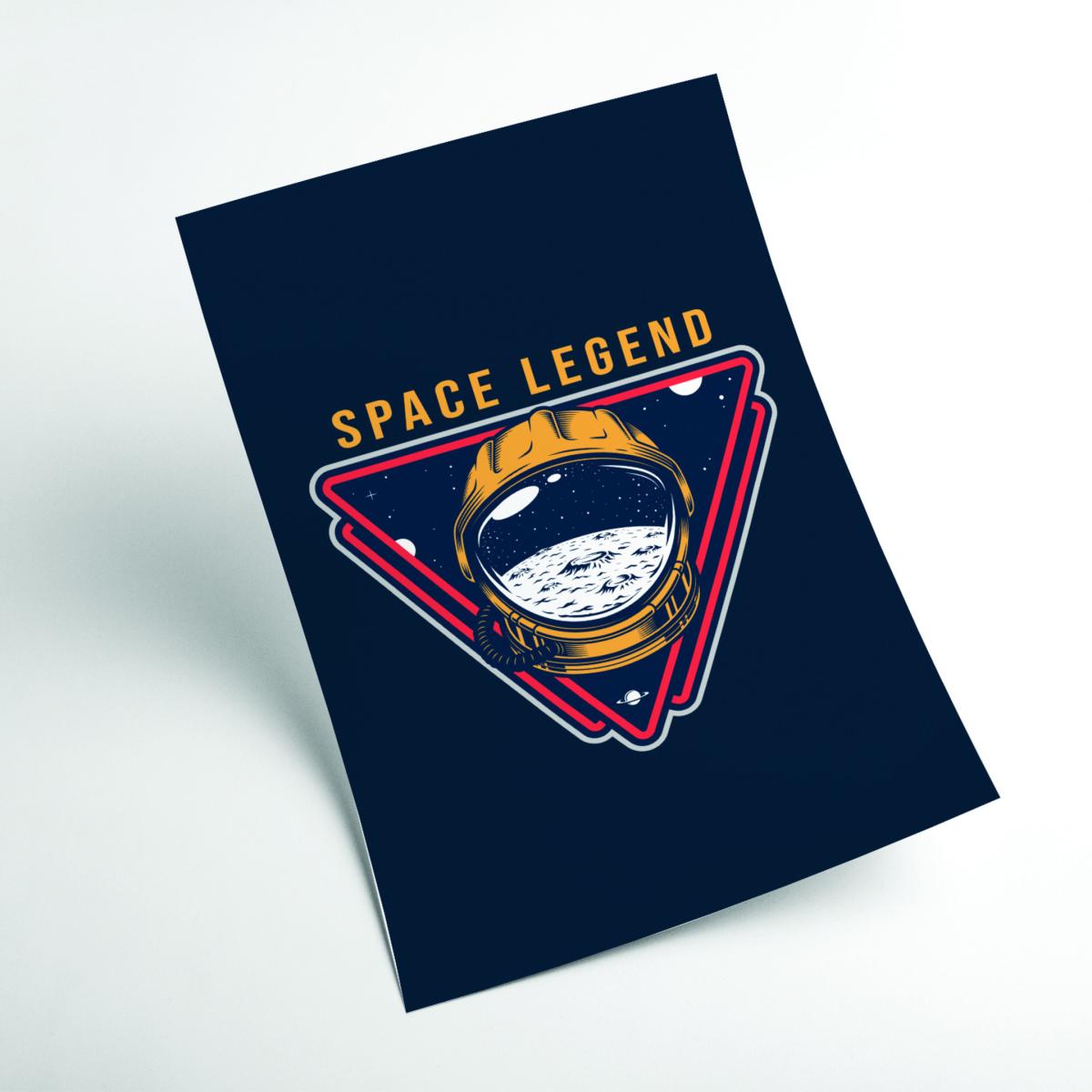 Yellow / Orange Space Legend Blue A2 420 X 594Mm Stanley Print House – image 2