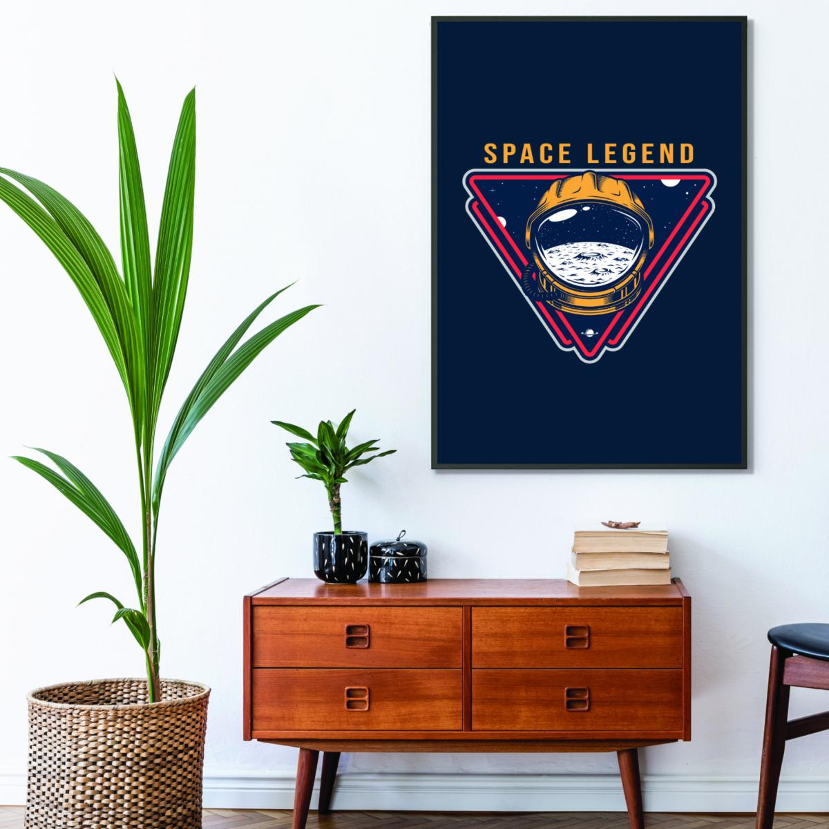 Yellow / Orange Space Legend Blue A2 420 X 594Mm Stanley Print House – image 3