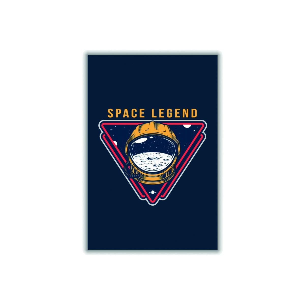 Yellow / Orange Space Legend Blue A2 420 X 594Mm Stanley Print House – image 1