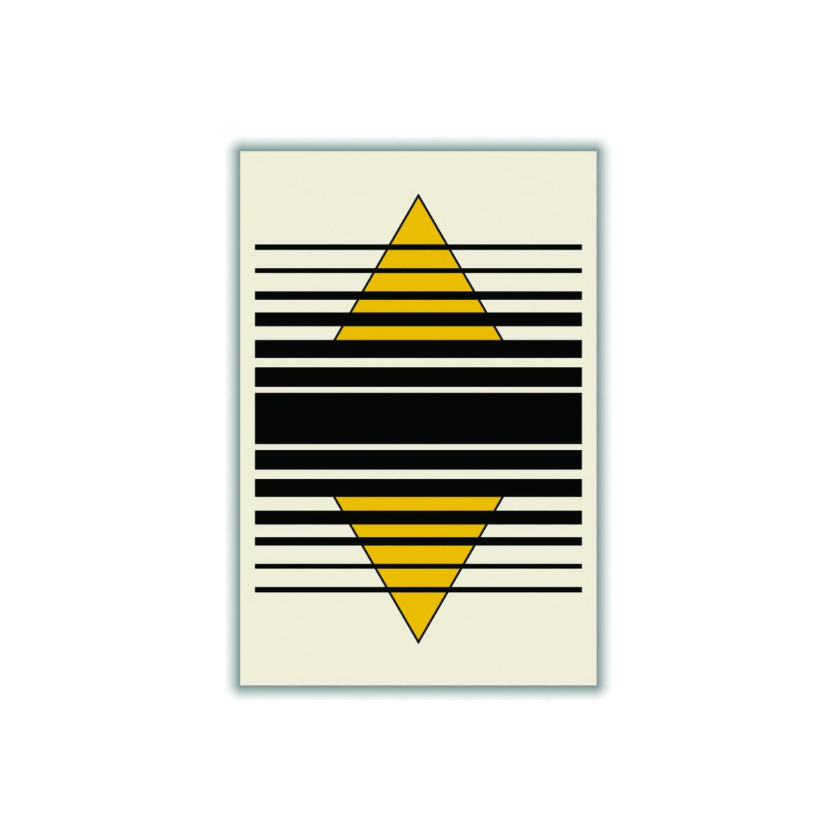 Yellow / Orange Geometric Pyramid Extra Large Stanley Print House – image 1