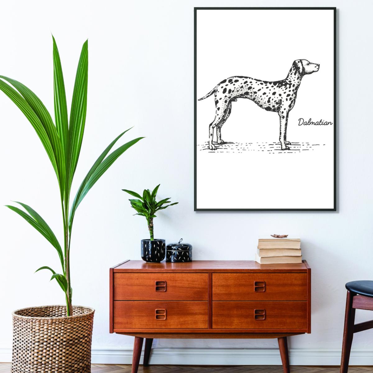 Grey Dalmation A4 210 X 297Mm Stanley Print House – image 3