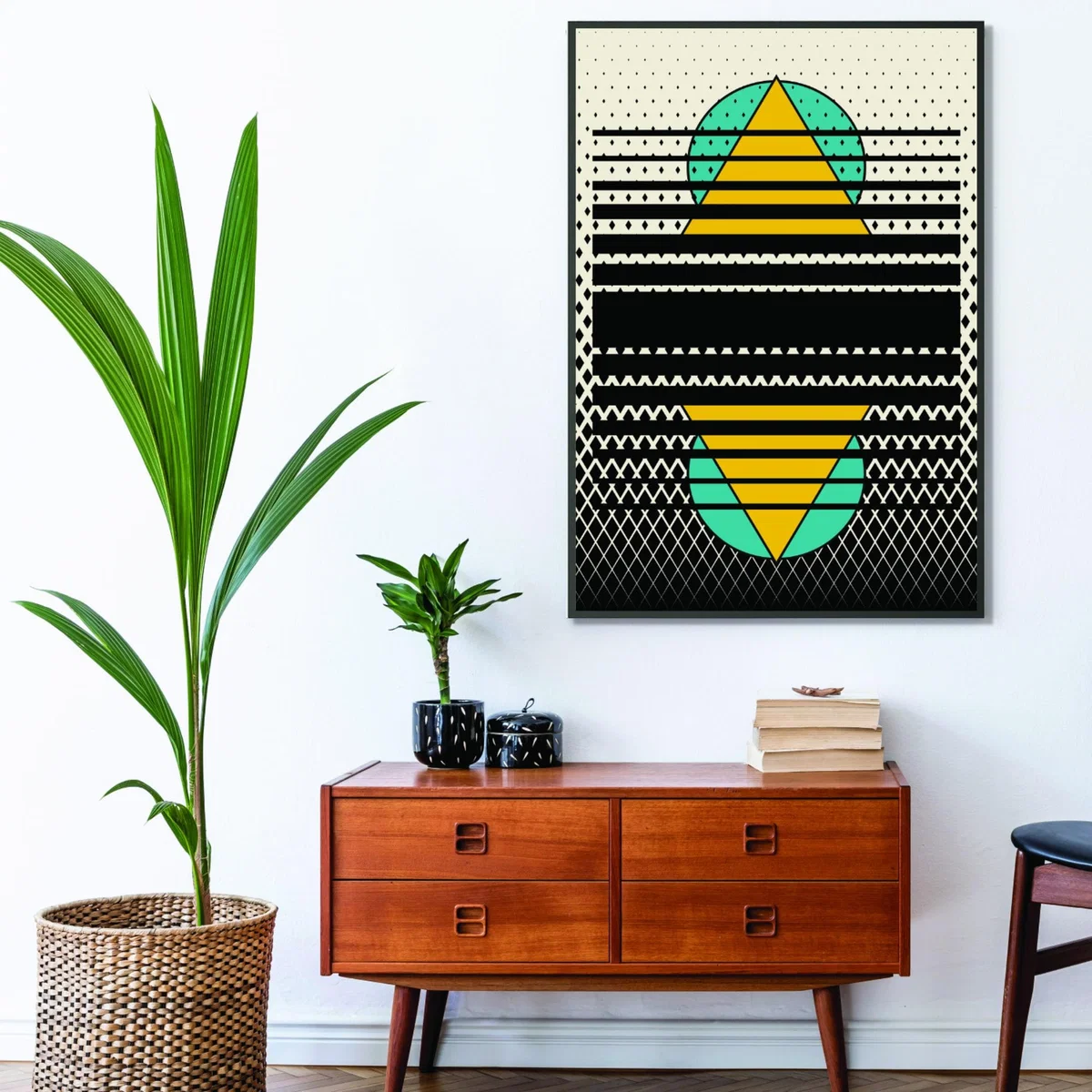 Geometric Suns Pattern A4 210 X 297Mm Stanley Print House – image 3