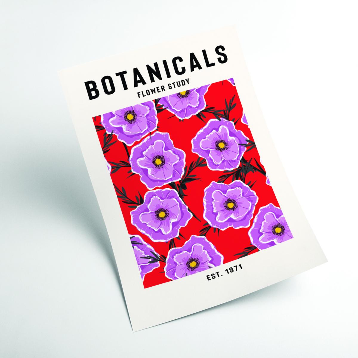 Pink / Purple Botanicals Flower Study Extra Large Stanley Print House – image 2