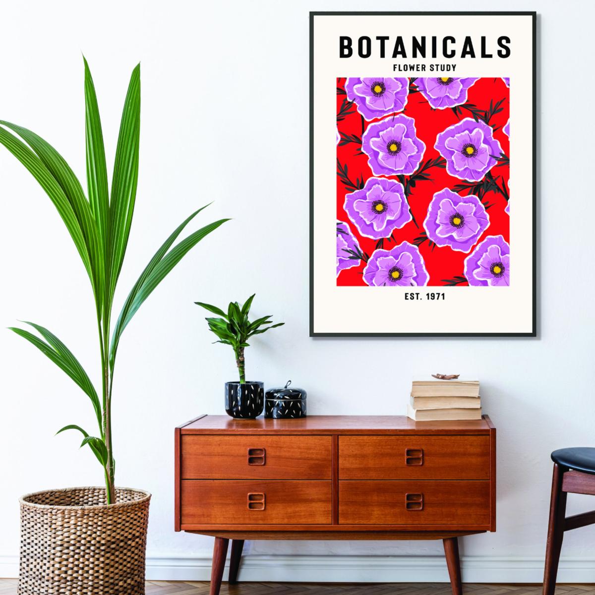 Pink / Purple Botanicals Flower Study Extra Large Stanley Print House – image 3
