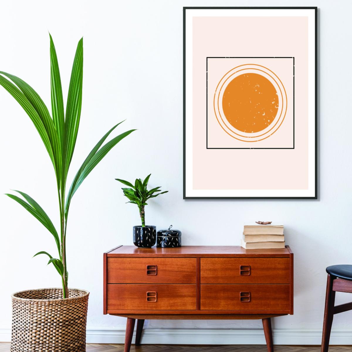 Yellow / Orange Sunshine Abstract Drawing A1 594 X 841Mm Stanley Print House – image 3