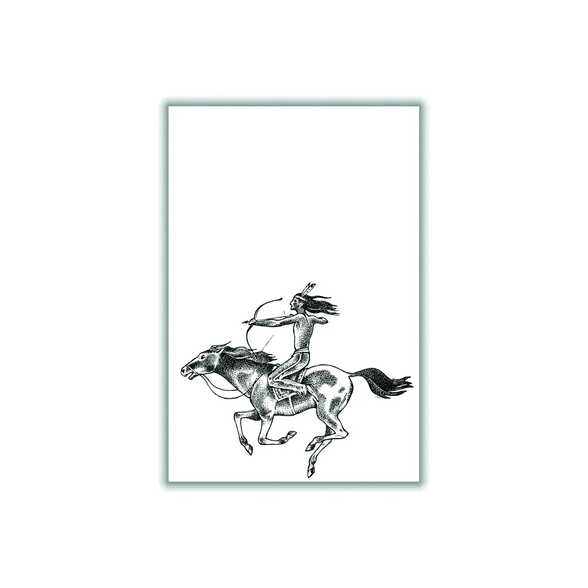 Grey Native American Indian A3 297 X 420Mm Stanley Print House – image 1