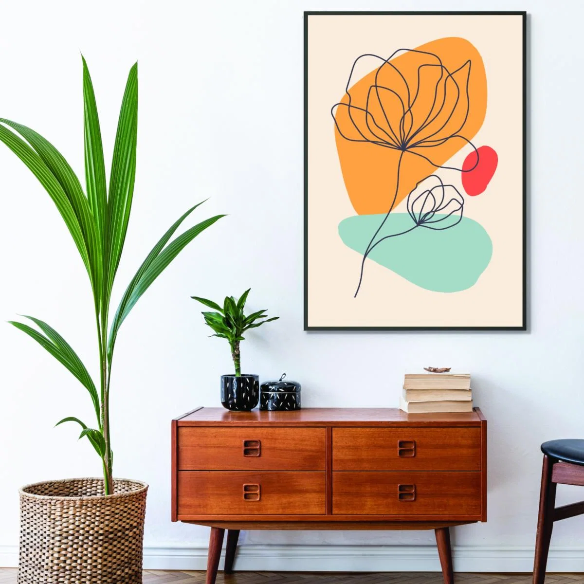 Yellow / Orange Abstract Botanical 3 Medium Stanley Print House – image 3