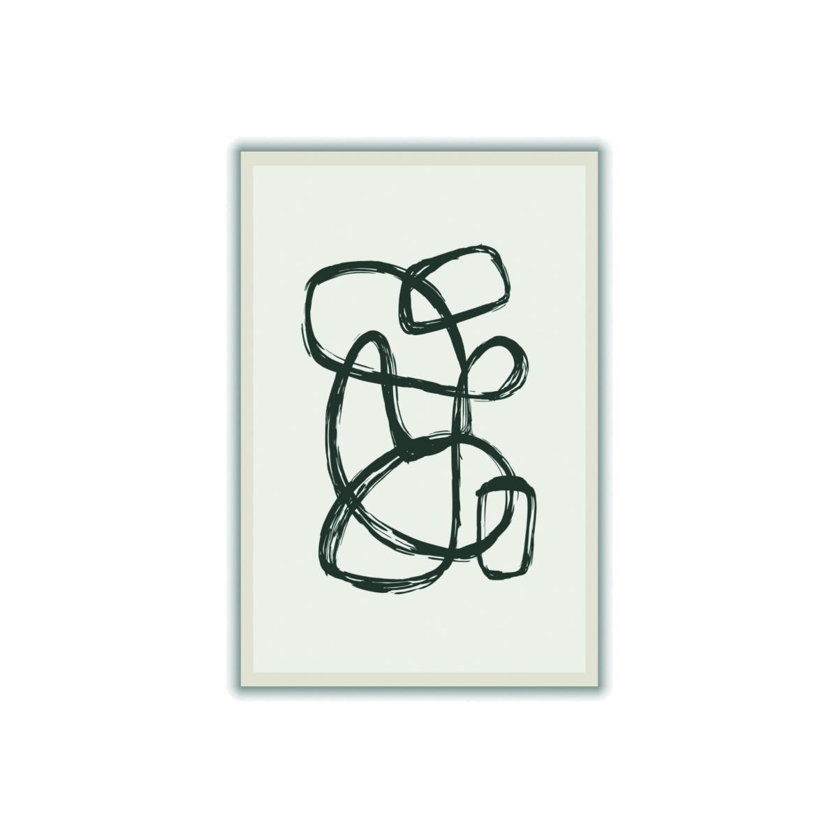 Black Modern Abstract Shapes 1 Extra Large Stanley Print House – image 1