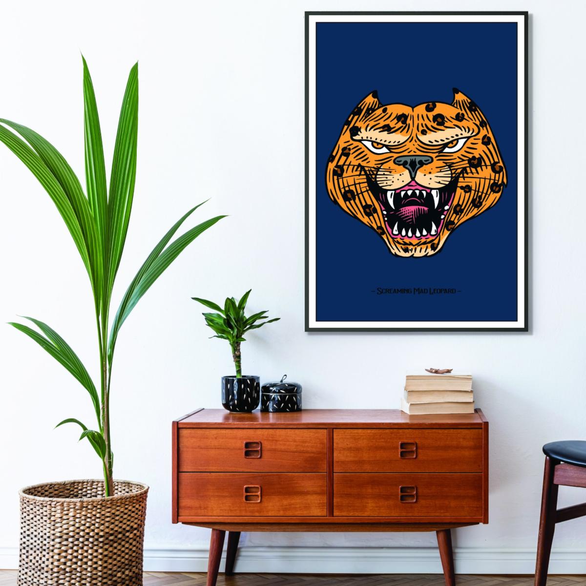 Gold Screaming Mad Leopard Extra Small Stanley Print House – image 3
